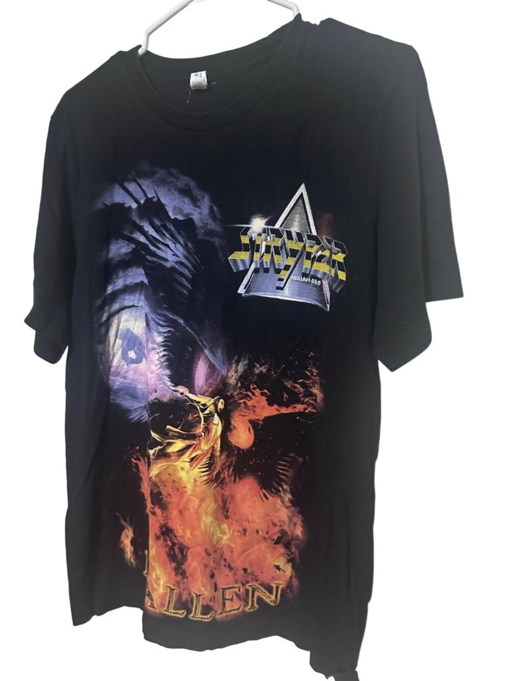 Stryper Isaiah 53:3 cotton band t-shirt on a bella canva tag size L